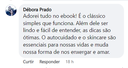 Depoimentos sobre o produto